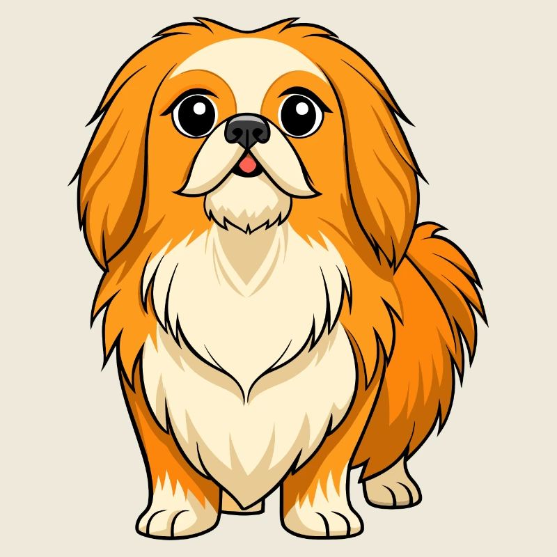 Dignified Pekingese Digital Art