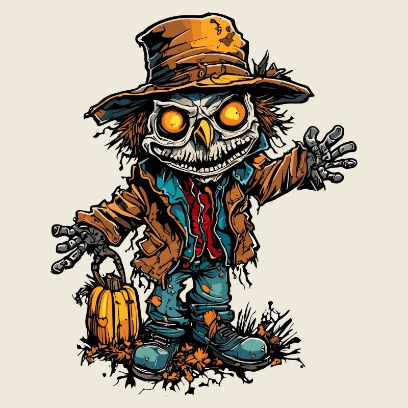 Vogelscheuche / Erntehelfer / Maisfeld / Feld