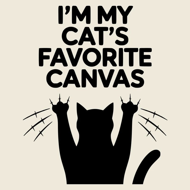 I'm My Cat's Favorite Canvas