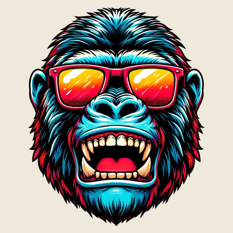 Gorillas with sunglasses