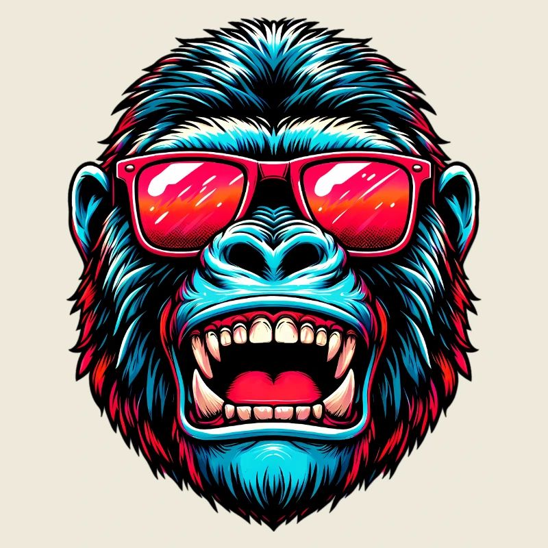 Gorillas with sunglasses