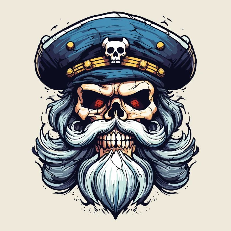 Sailor Skull Skull Captain Ahoy Ship