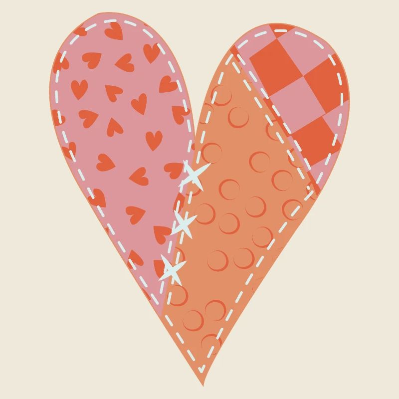 Patchwork Heart No10