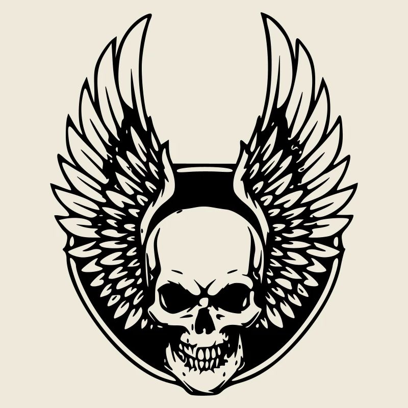 Griffe de mort avec ailes d’ange