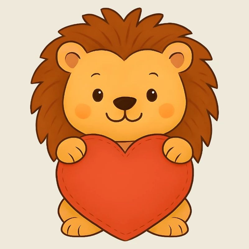 Löwe mit Herz