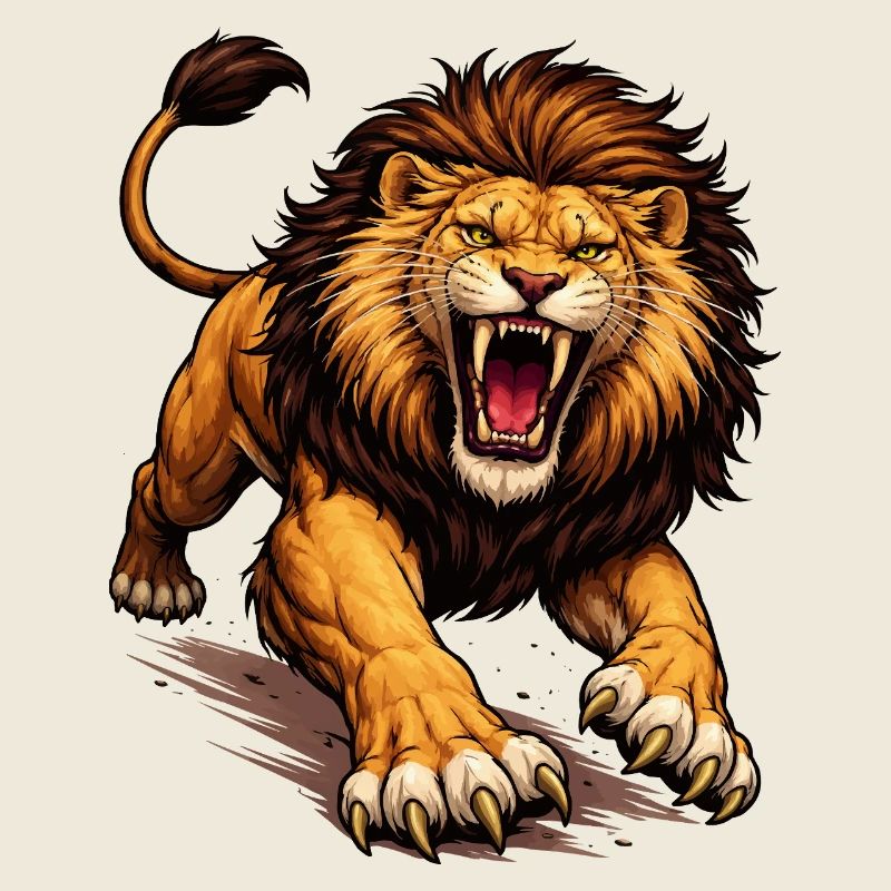 Fierce Lion Comic