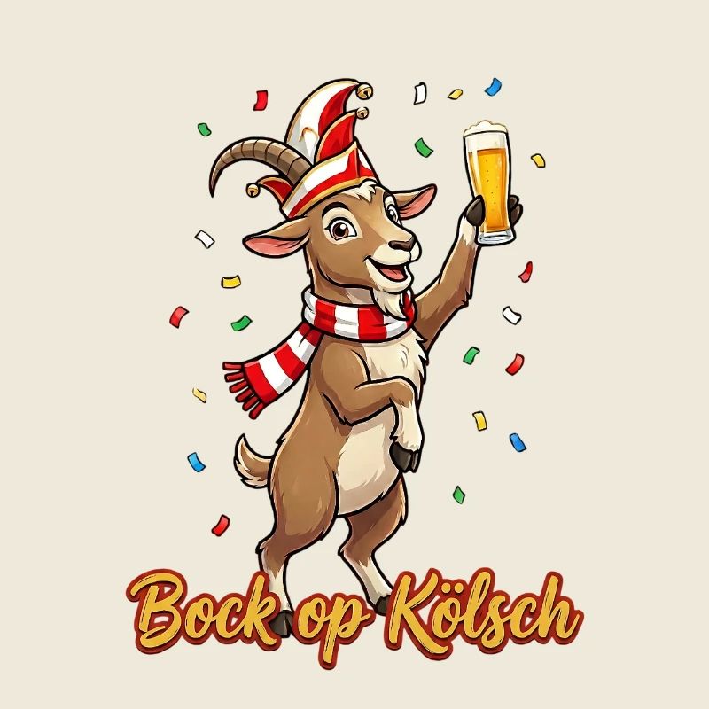 Bock op Kölsch - Carnaval de Cologne Ziegenbock
