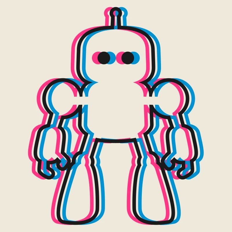 Roboter 3D Effekt KI Sci-Fi 