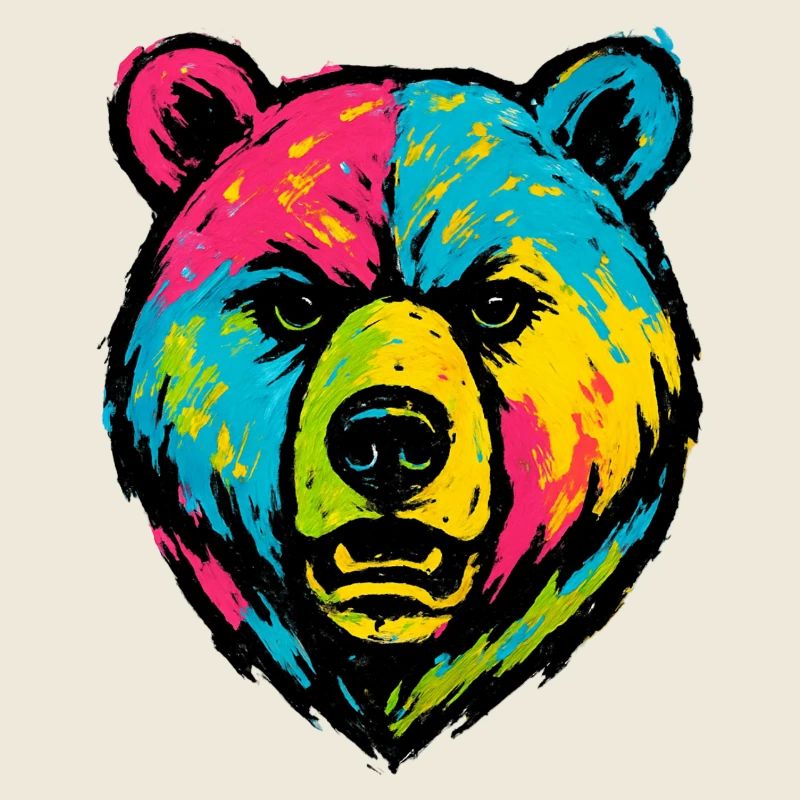Ours mal léché Pop Art