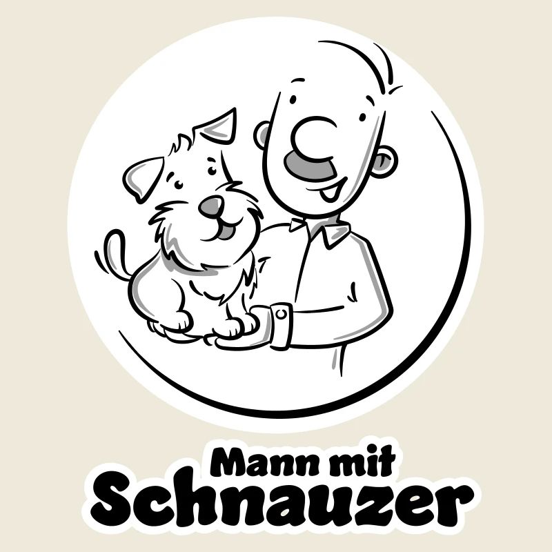 Mann mit Schnauzer (Oberlippenbart)