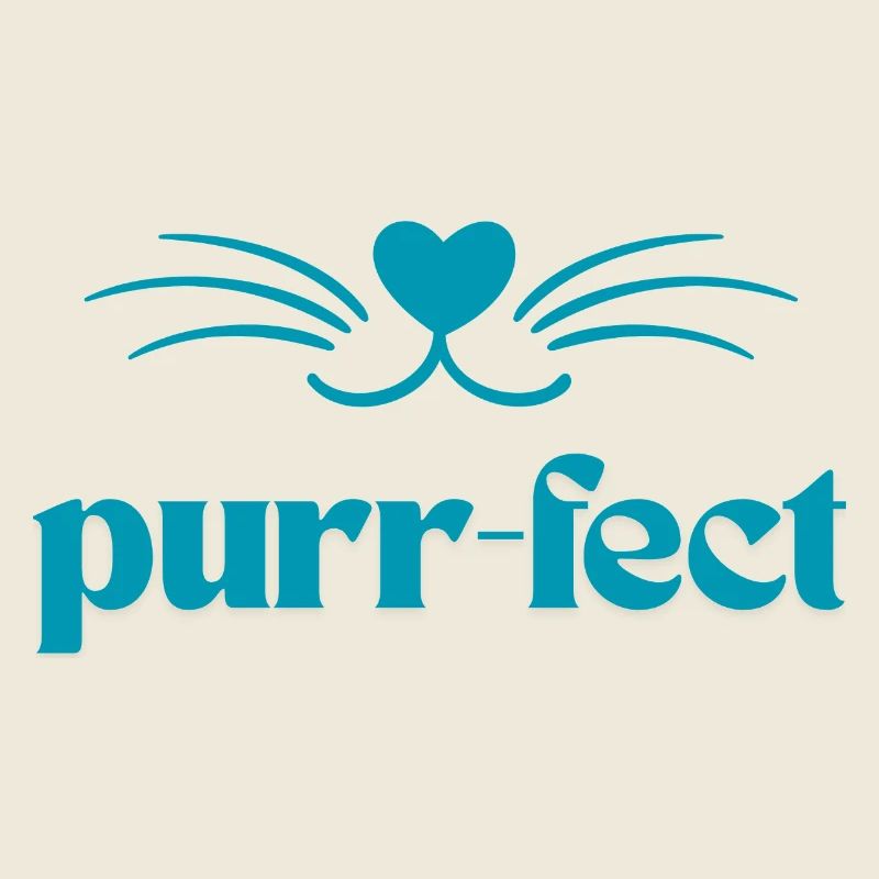 Purr-Fect / Katzen T Shirt mit süßen Schnurrharren