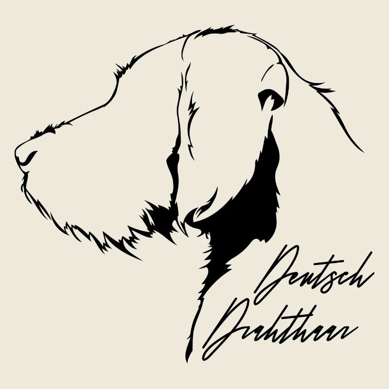 DEUTSCH DRAHTHAAR Profil Hunde Jagdhund Wilsigns