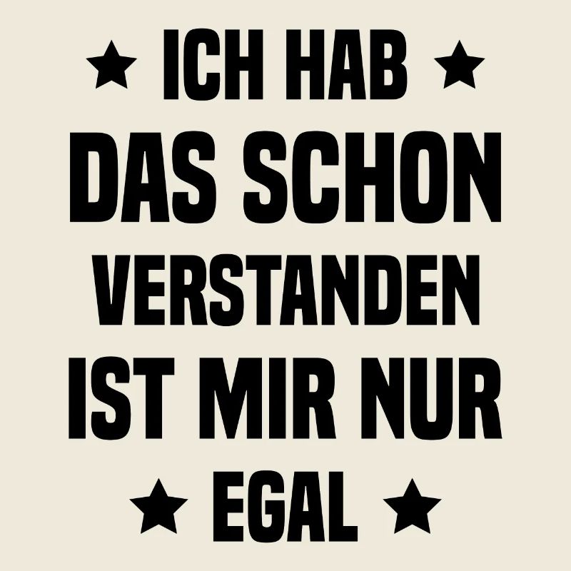 Ich hab das schon verstanden