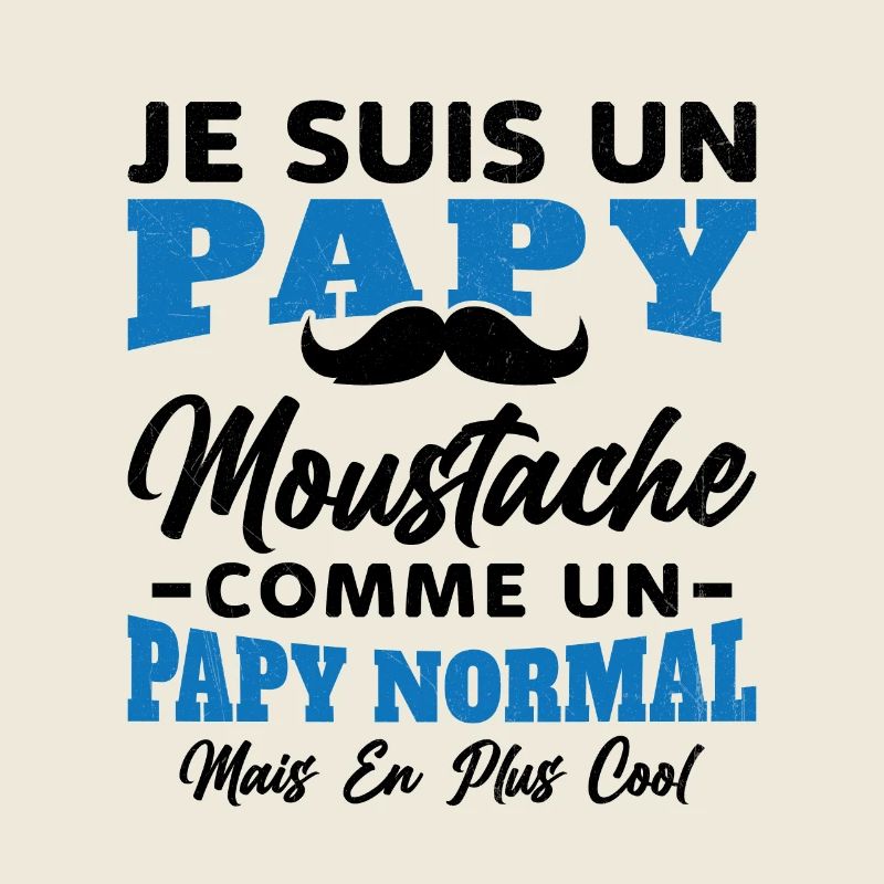 Un papy moustache comme un papy normal