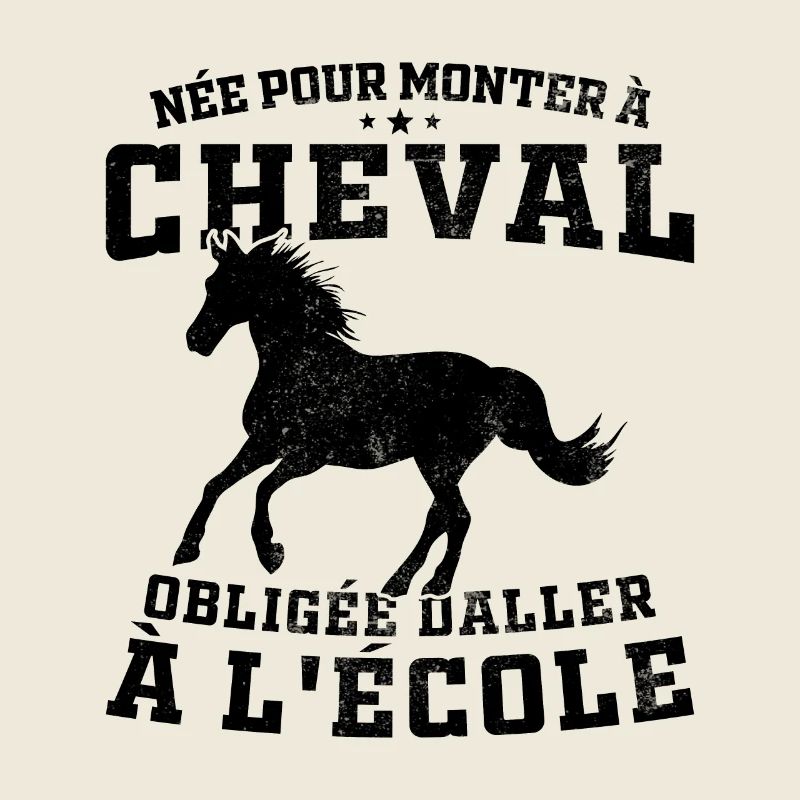 Née pour monter à cheval obligée d'aller à l'école