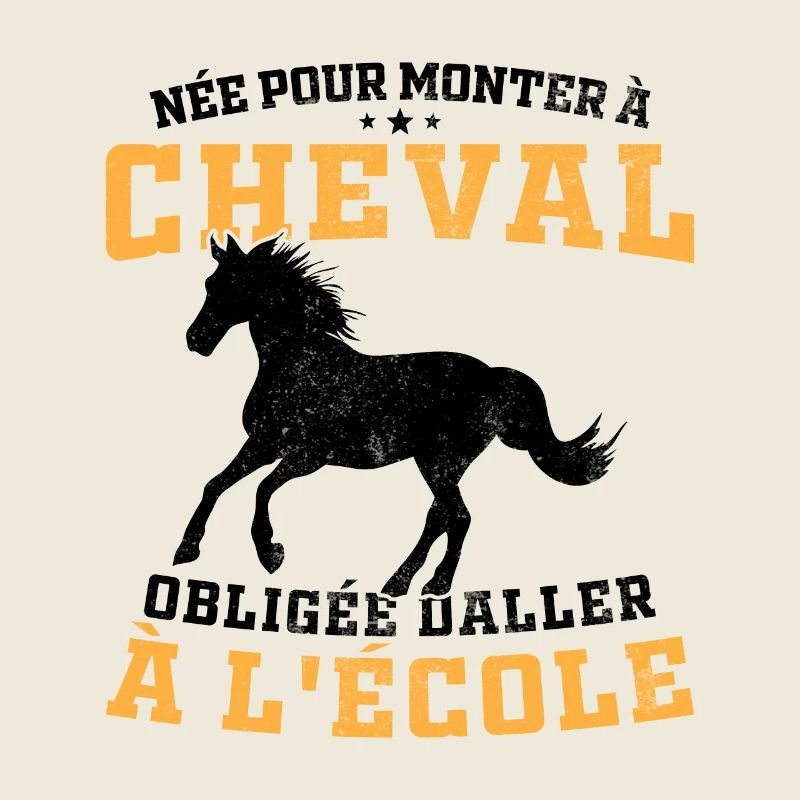 Née pour monter à cheval obligée d'aller à l'école