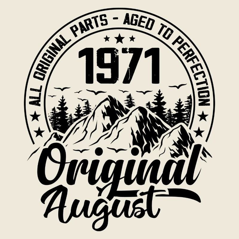 1971 August Original: 53 Jahre Geburtstagsgeschenk