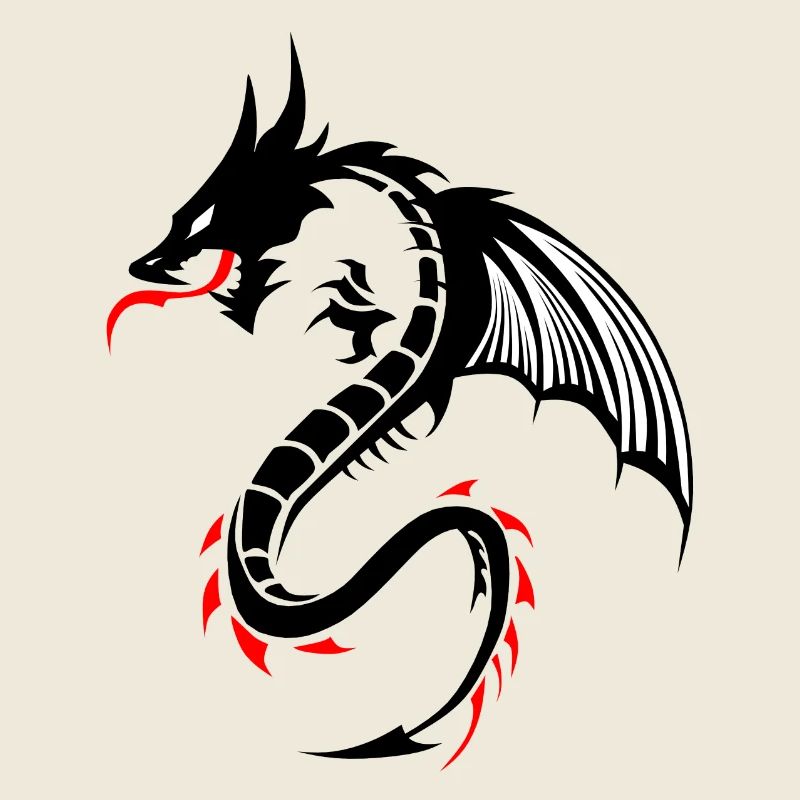 Drachen Tribal Tattoo Form 2204 uw