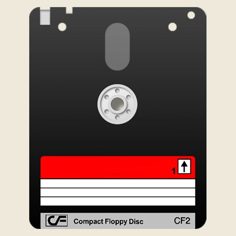 Disquette 3" Amstrad – Symbole Rétro Tech 01