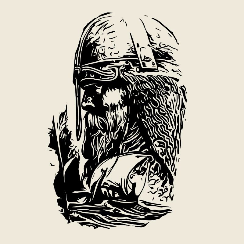 Vikings with ship