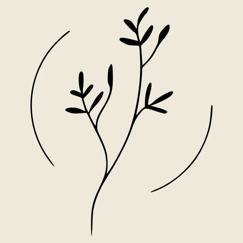 Zweig im kreis