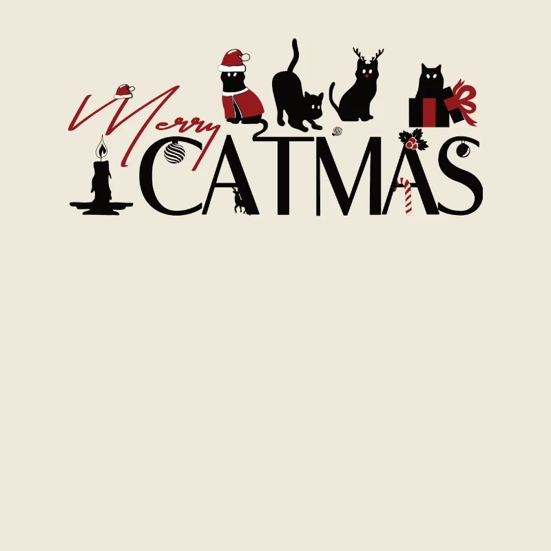 Meowy Catmas – Design de Noël de chats drôles