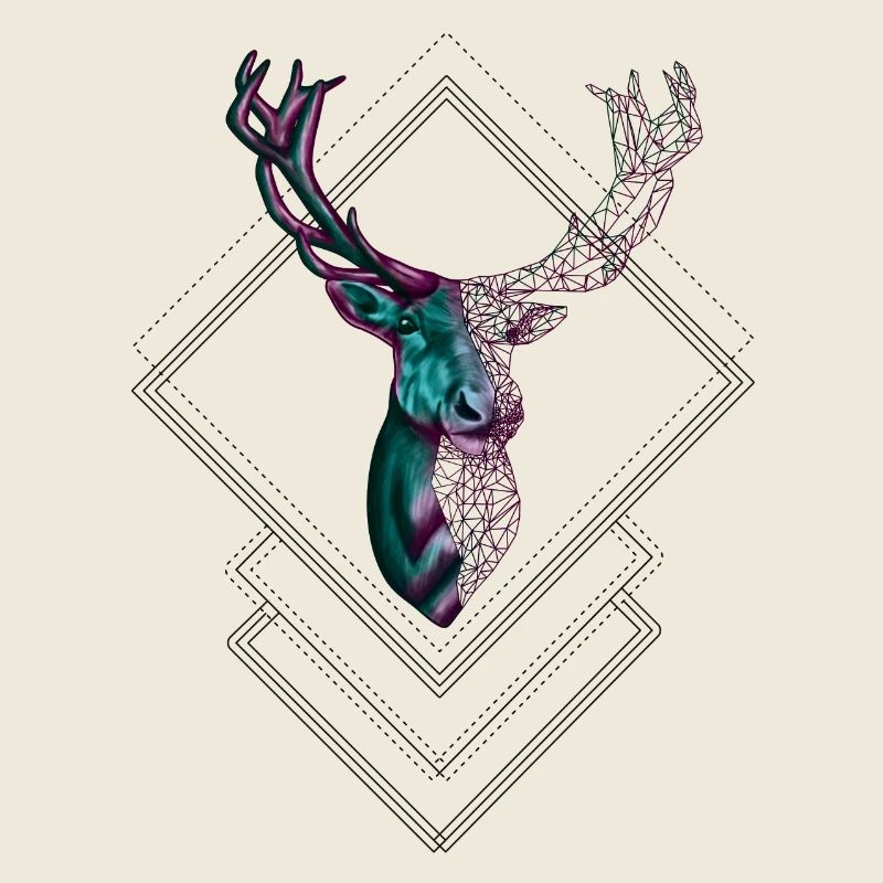Cerf géométrique – Conception moderne de la nature