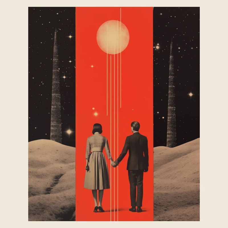 To the moon and back collage