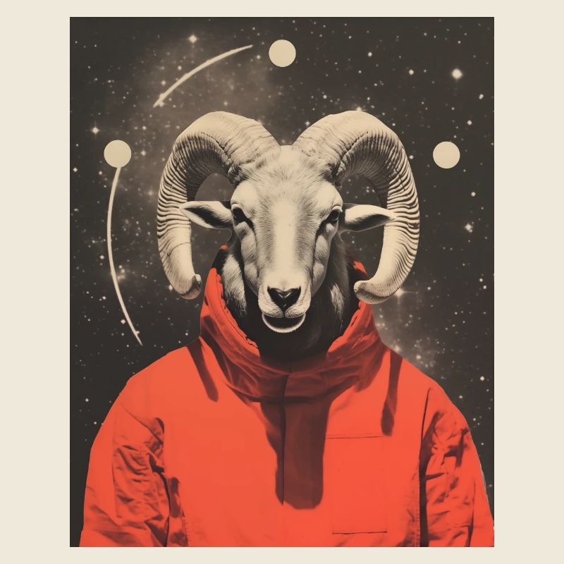 Widder Widder Surrealistische Collage