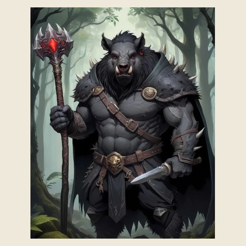 Ein monströses Ungetüm, ein Eisbär als Fantasie