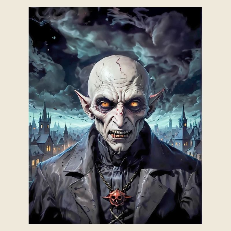 Vampir Nosferatu Monster düster Horror gruselig