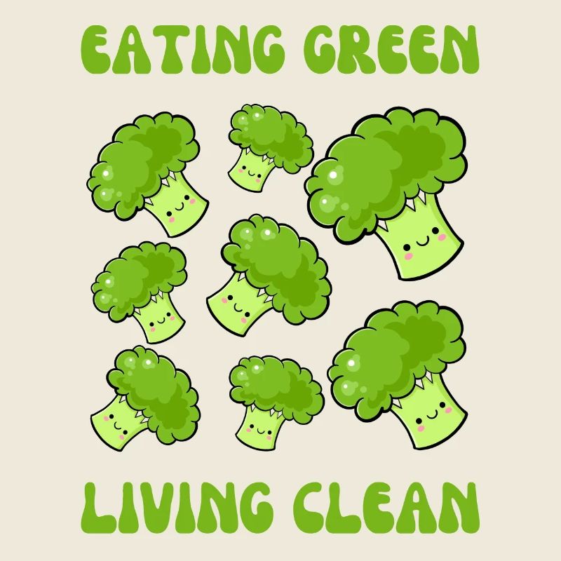 Végétarien, manger vert, vivre propre