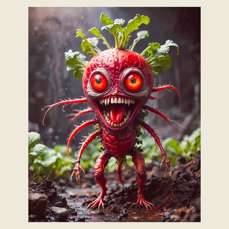 vegetables downfall Apocalypse Monster evil radish