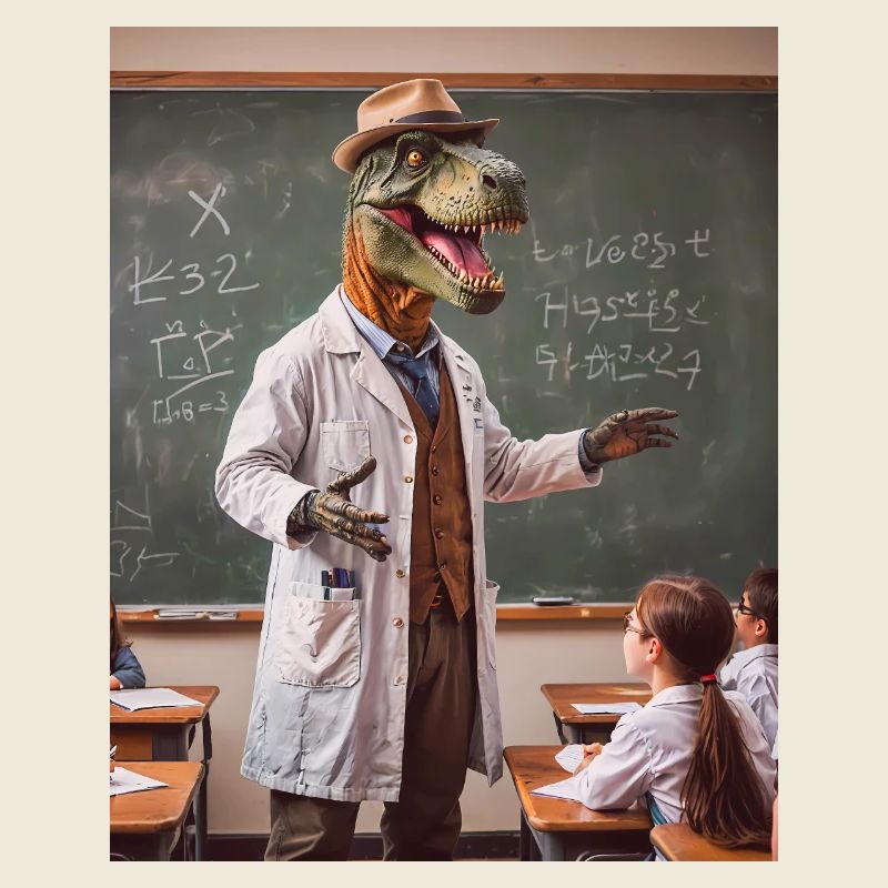 Dinos living Today – working as a teacher