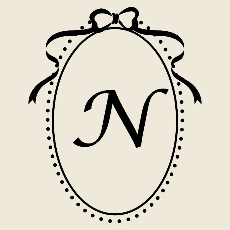Vintage Letter n Ribbon - Geschenkidee