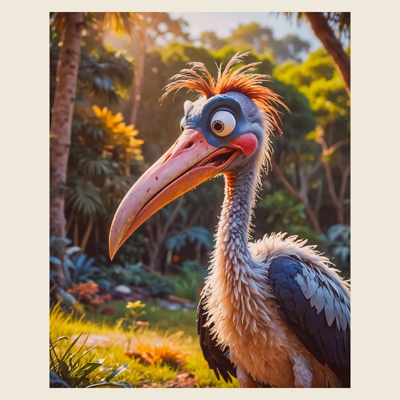 animaux africains super mignons – Cigogne marabout