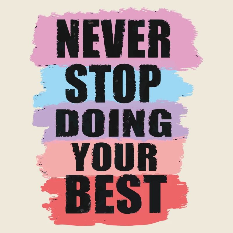 Motivierendes Design mit Farbblock-Textgestaltung