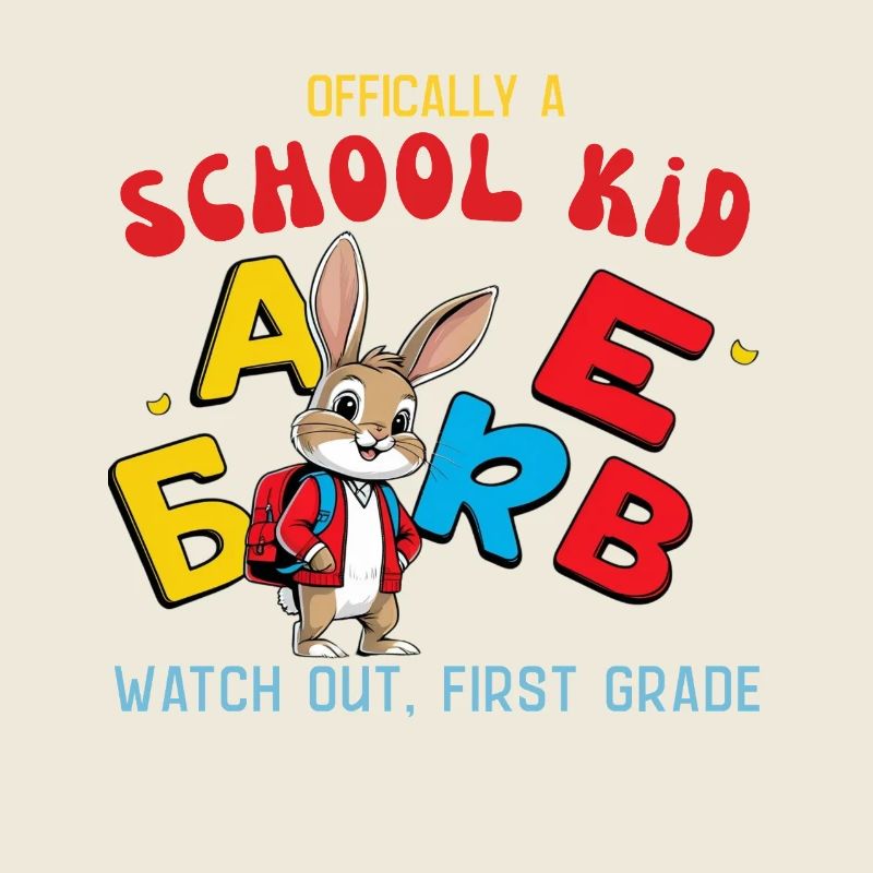 Écolier avec des lettres ABC