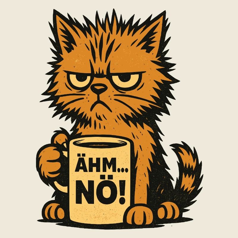 Kaffeetasse – Ähm, Nö - Katzendesign