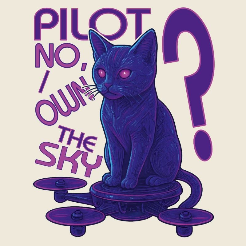 Pilote de drone futuriste – Sci-Fi Cats S