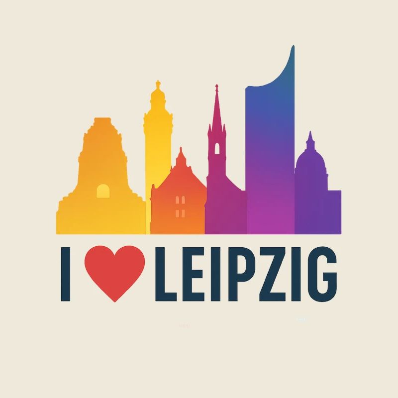 Leipzig Skyline Herzliebe