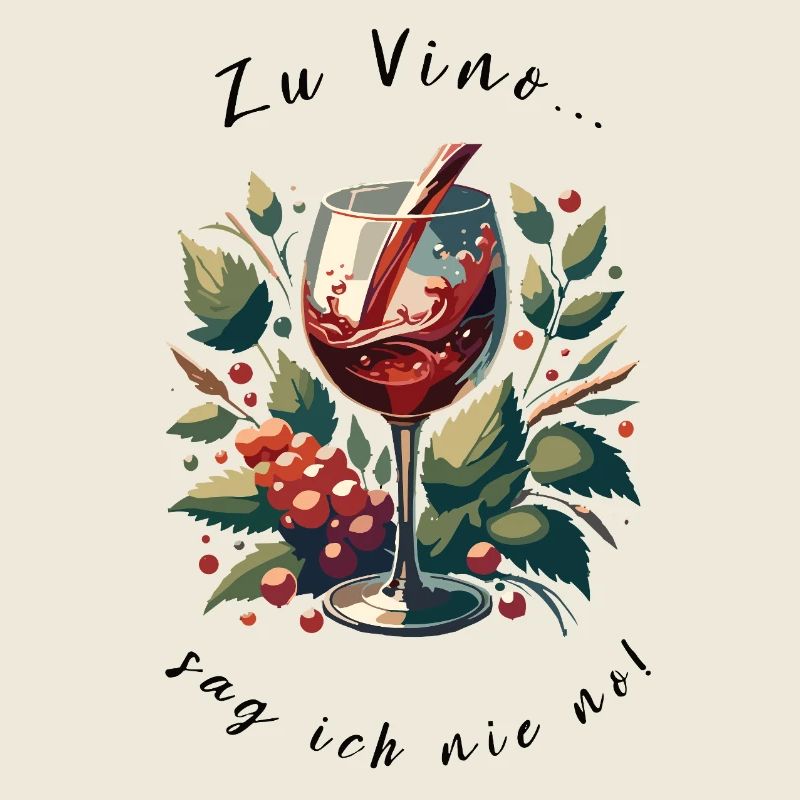 Weinglas mit Trauben Kunstmotiv