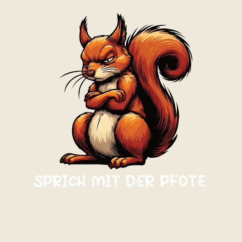 Sprich mit der Pfote Eichhörnchen Eichhorn Nager