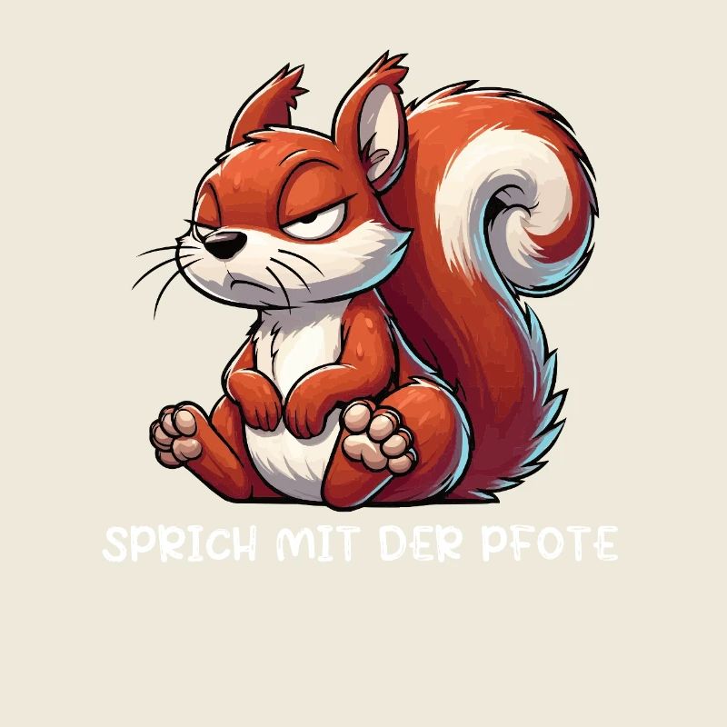 Sprich mit der Pfote Eichhörnchen Eichhorn Nager