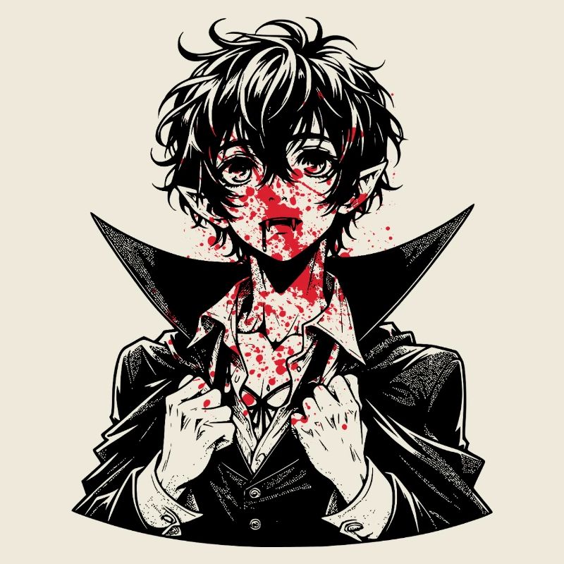 Red Splatter Portrait