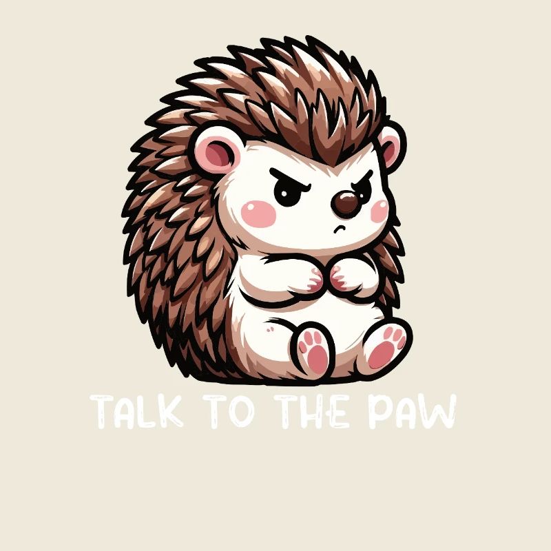Parlez à la patte Hérisson Amoureux du hérisson Propriétaire du hérisson