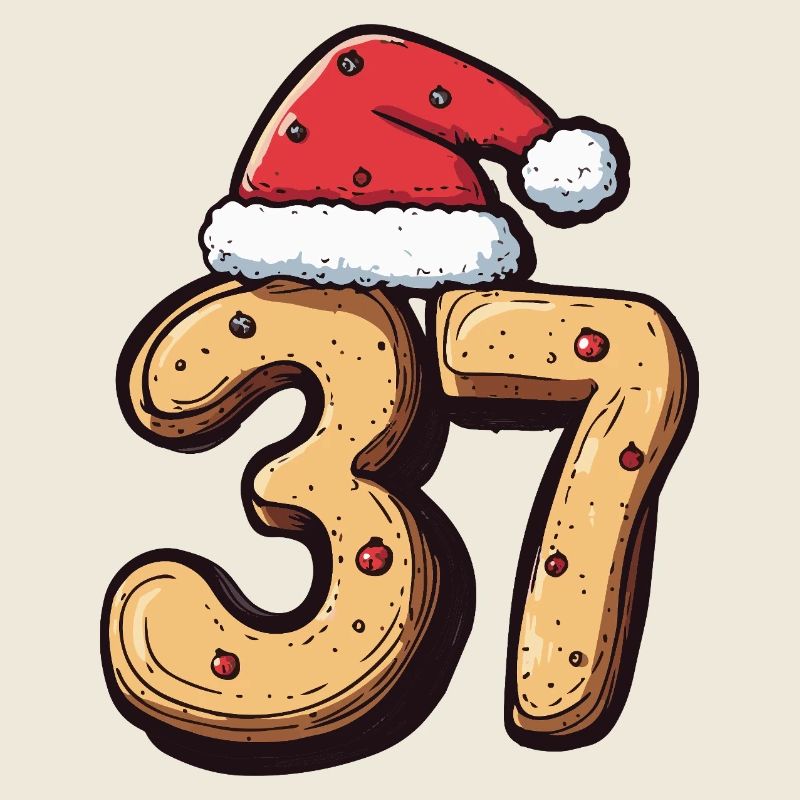 Biscuit de Noël à 37 chiffres