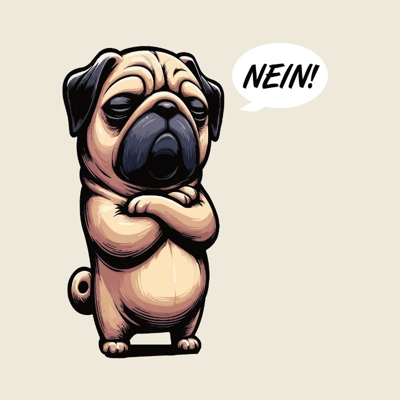 Nein Mops Möpse Mopsbesitzer Mopsliebhaber Mopsfan