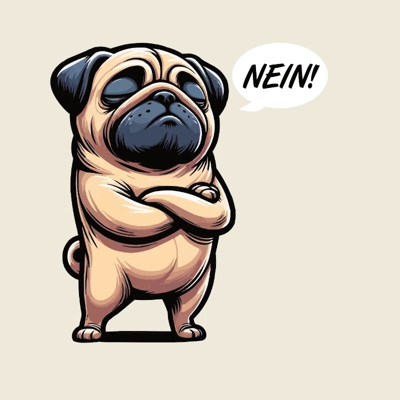 Nein Mops Möpse Mopsbesitzer Mopsliebhaber Mopsfan