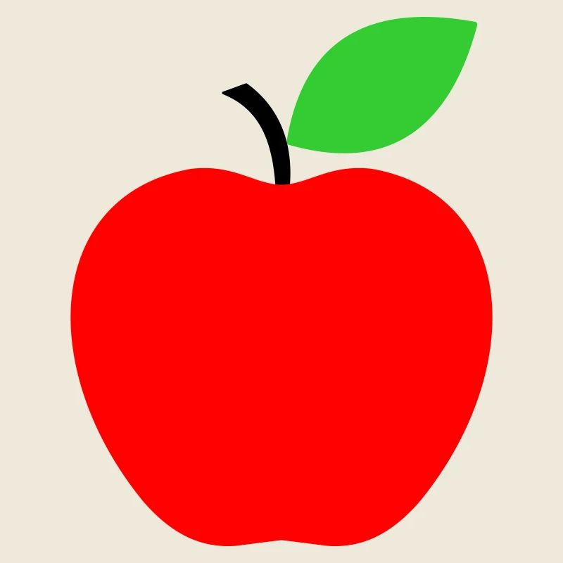Roter Apfel Minimalist Icon